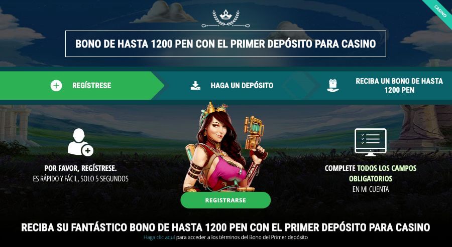 Bono de bienvenida de S/ 1200 en 22Bet Perú. Casino online.