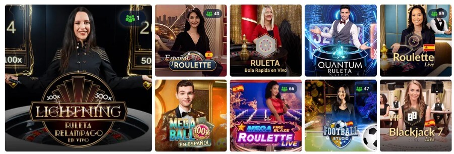 Casino en vivo disponible en 20BET Perú