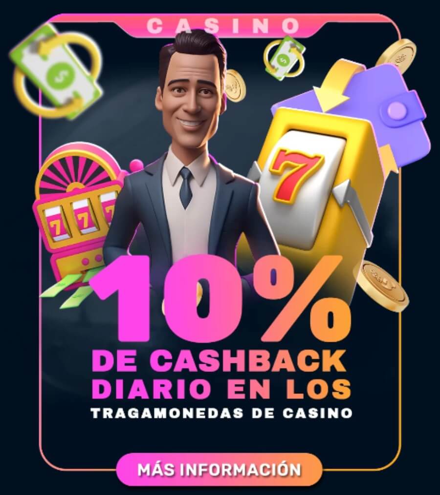 Bono cashback tragamonedas en BetifyMe Casino